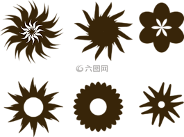 漩涡,鲜花,元素