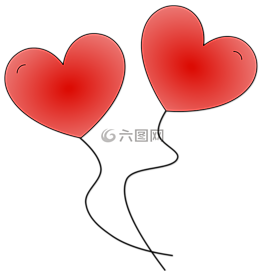 心,气球,膀胱