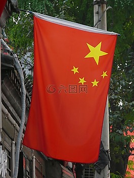 中国,国旗,红色