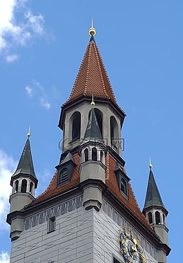 时钟塔,时钟,慕尼黑