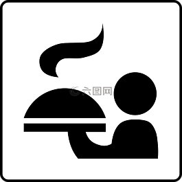 服务员,食品,服务