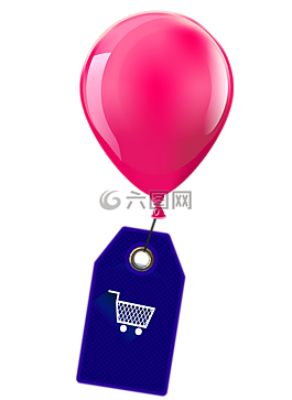 气球,盾,购物车