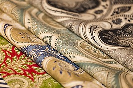 织物,阳光织,小麦