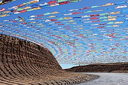 青海,风景,经幡