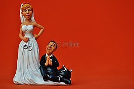 新娘和新郎,手铐,脚链