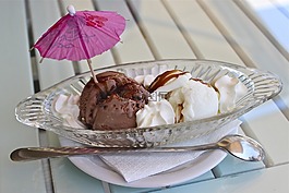 冰淇淋,冷,香草