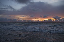 海景房,日出,海洋