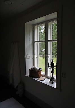 窗口,乡村住宅,房子