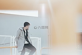 男孩,男子,坐
