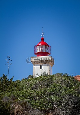 灯塔,海岸,阿尔加维
