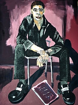 画人,丙烯酸漆,帆布