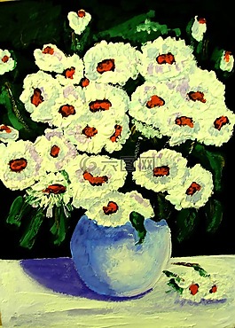 画花,丙烯酸漆,帆布