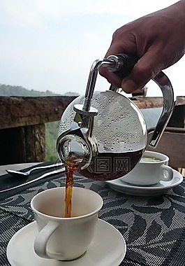 咖啡,麝香,倒咖啡