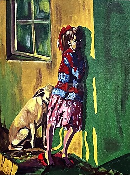 画,丙烯酸漆,帆布