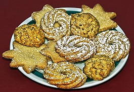 圣诞饼干,饼干,黄油饼干