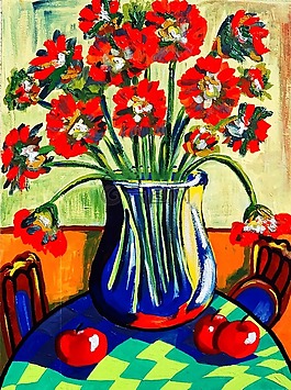 画,丙烯酸漆,帆布