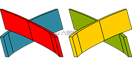 跨,抽象,蓝色