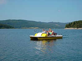 schluchsee,脚踏船,夏季