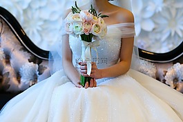 婚姻,花束,快乐