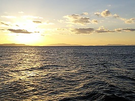 rin rinku 镇,日落,海