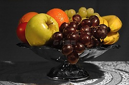 水果,水果盘,葡萄