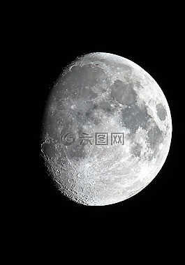 月亮,月光下,孤立