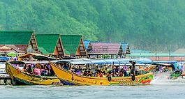 泰国,koh班宜岛,浮动渔村