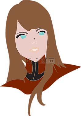 女孩,女孩，蓝色的眼睛,棕色头发的女孩