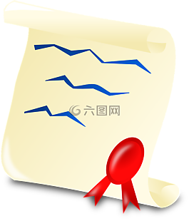 高级文凭,密封,羊皮纸