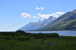 壮丽,山峰,山