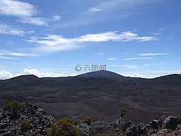 炉的冰锥救,火山,留尼旺岛