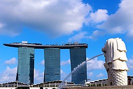 鱼尾狮,滨海湾金沙酒店,新加坡