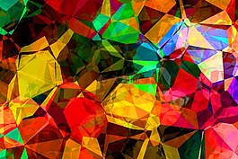 颜色,抽象,多边形