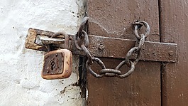 城堡,链条锁,u 形锁