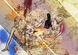 艺术,拼贴画,设计