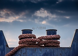 绳索,船舶,驳船