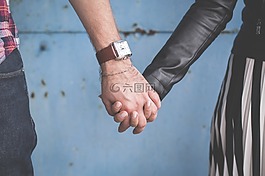 感情,夫妇,手指