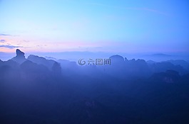 丹霞山,日出,景色