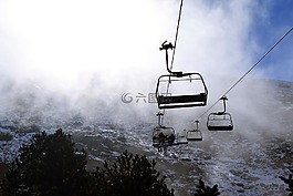 内华达,雪,雾