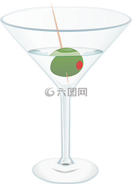 马丁尼,鸡尾酒,玻璃