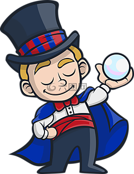 魔术师,球,男孩