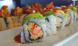 maki,蟹,鱼