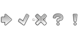 图标集,箭头,感叹号