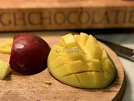 芒果,水果,热带