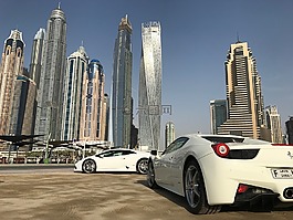 迪拜码头,sportcar,迪拜