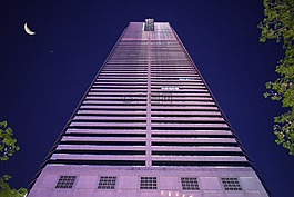building,moon,night
