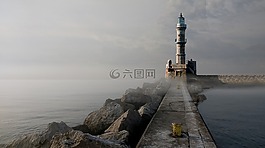 灯塔,岸壁,信号