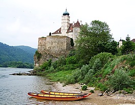 城堡,schönbühel,奥地利