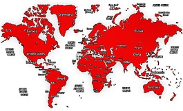 美国,亚洲,亚洲地图