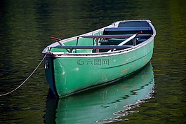 皮划艇,湖,水